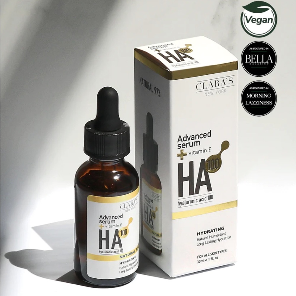 CLARA’s NEW YORK Advanced Hydrating Hyaluronic Acid 100 Serum New In Box